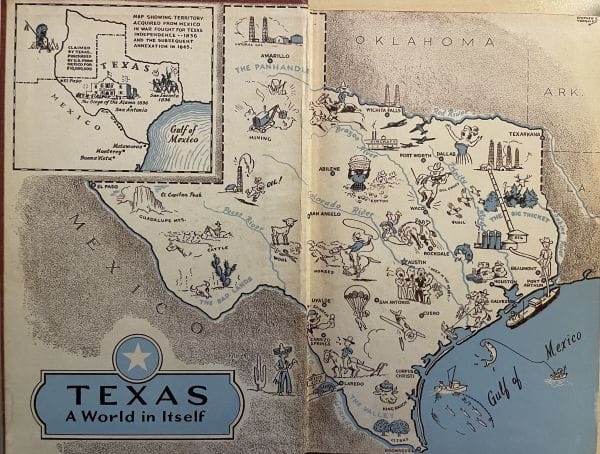Texas - A World in Itself - Inside front cover